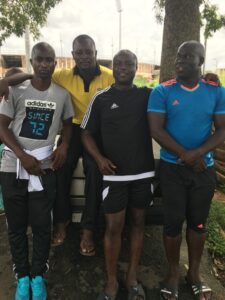 L-R Gbenga Okunowo, Tony Alegbe, Jide Olugbodi and Edith Agoye Up Shooting